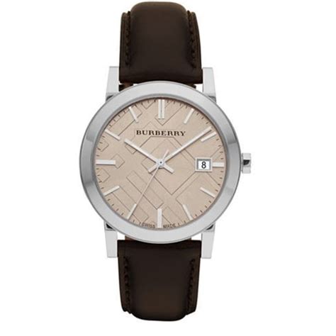 burberry watch bu9011|Burberry Watch, Men's Swiss Smooth Brown Leather Strap .